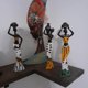 thumbnail image 5 of Paquete de 3 esculturas africanas con cinta adhesiva, estatuilla de mujer, estatua, decoración del hogar, adornos para decoración del hogar, adornos para sala de estar,, 5 of 5