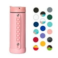 thumbnail image 3 of Elemental Iconic Kids Water Bottle with Straw Lid & Stress Reliever Pop It Handle - Leak-Proof When Closed - Triple Insulated Stainless Steel Reusable Thermos Water Bottle - 14oz - Rose, 3 of 4