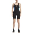 thumbnail image 1 of Reebok Womens Lux Bold Racerback Bodysuit Jumpsuit, Black, X-Large, 1 of 3