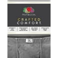 thumbnail image 4 of Fruit of the Loom Men's Boxer Briefs Crafted Comfort Stretch Covered Waistband 12-Pack Assorted Large, 4 of 7
