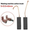thumbnail image 3 of ROCKROK 2Pcs 5x13.5x40mm/1.57x0.53x0.19in Black Carbon Brush Motor For Washing Machine, 3 of 6