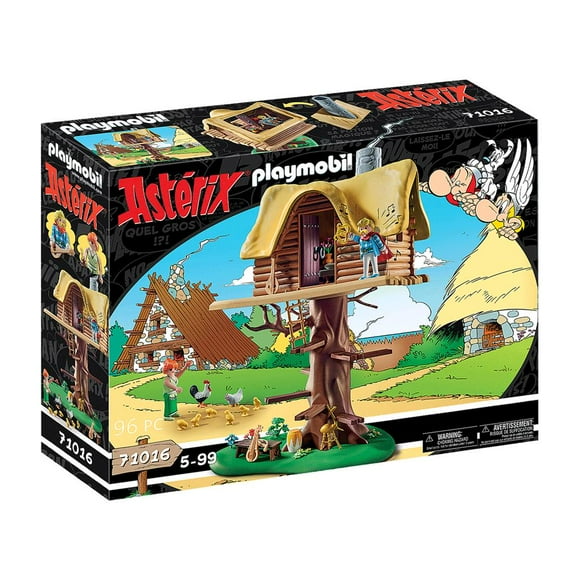 Playmobil 71016 Asterix: Cacofonix With Treehouse Building Set