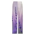thumbnail image 4 of Lavender Field Bloom Pajamas For Women Loose Retro Night Pajama Pants Comfortable Sleepwear Bottoms Homewear, 4 of 6