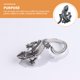 thumbnail image 3 of Anillo retro de lagarto de cola larga con diseño de animal, joyería, accesorio de disfraz para mujeres y hombres., 3 of 5