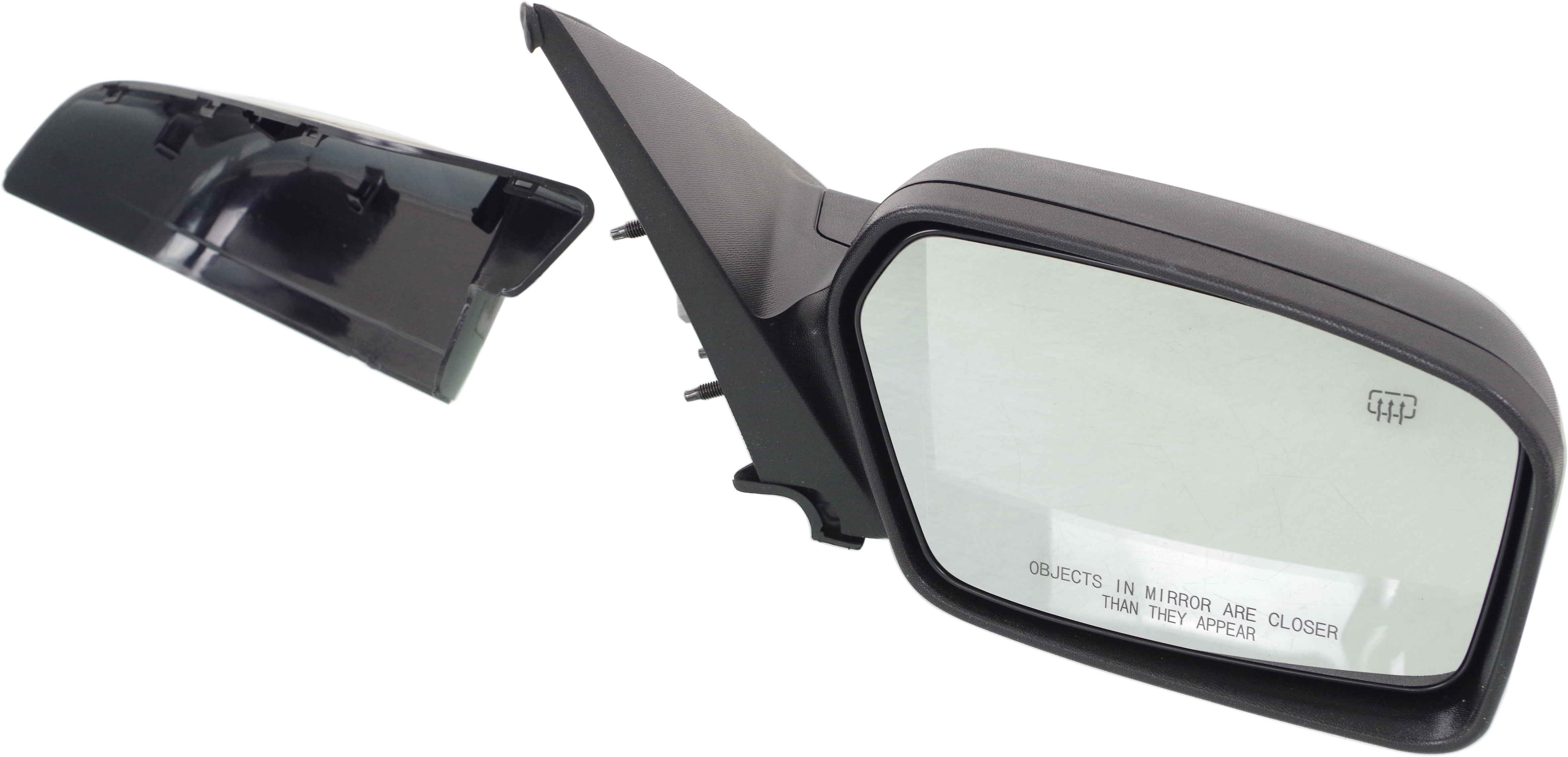 Mirror Compatible With 2006-2012 Ford Fusion 2006-2011 Mercury Milan Right Passenger Side Heated 1 Paintable and Textured Black Cap Kool-Vue