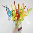 thumbnail image 2 of 50pcs Crazy Reusable Drinking Straws In Assorted Colours, Great For Parties, Carnivals, Fun, ShuxiuWang 1327537031314, 2 of 5