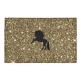 thumbnail image 2 of CADecor sparkling unicorn golden Non-Slip Bath Rug Bath Mat Rug Doormat 30x18 inches, 2 of 3