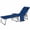 Dark Blue, variant on YYAo Lounge Chair Outdoor, Patio Lounge Chair,Folding Outdoor Chaise Lounge Chair Tanning Chair with 5-Level Adjustable Back, Side Table, Pillow, Pocket, Gray