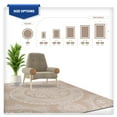 thumbnail image 6 of Beverly Rug Outdoor Area Rugs 8' x 10' Patio, Porch, Garden White and Beige, 6 of 8