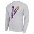 thumbnail image 2 of Men's Starter Heather Gray Minnesota Vikings Color Scratch Team Graphic Fleece Pullover Sweatshirt, 2 of 3