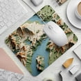 thumbnail image 2 of Map Section Square Desk Mat Mouse Mat Mouse Pad, 8.3x9.8 Inch, Non-Slip Rubber Bottom, Printed, Suitable for Office and Gaming, 2 of 6