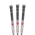 thumbnail image 1 of Golf Grip Golf Pride MCC Plus4 Hybrid, tamaño mediano, gris y rojo, paquete de 3, 1 of 7