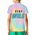 thumbnail image 2 of Ben Azelart Stay Wild Kids T-Shirt 3d Printed Graphic T-Shirts Boys And Girls Short Sleeve Shirts For Youth Kids X-Small, 2 of 7