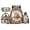Capybara Leopard Print, variant on Jeiento Owl 17 Inch Backpack Set for Students Kids 4-Piece Lunch Bag Pencil Case Water Bottle Holder Pink Cherry Blossom Lightweight Durable Large Capacity for Girls Elementary Middle School