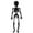 E, variant on Boovnll Skeleton, 11" Horror & Novelty Luminous Poseable Whole Body Mini Skeletons Figurines Skeleton Decor with Movable Joints for Graveyard Desktop Holiday Party, Halloween Decorations