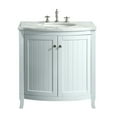 thumbnail image 1 of Eviva Odessa Zinx+ 30" White Bathroom Vanity with White Carrera Marble Counter-top and Porcelain Sink, 1 of 3