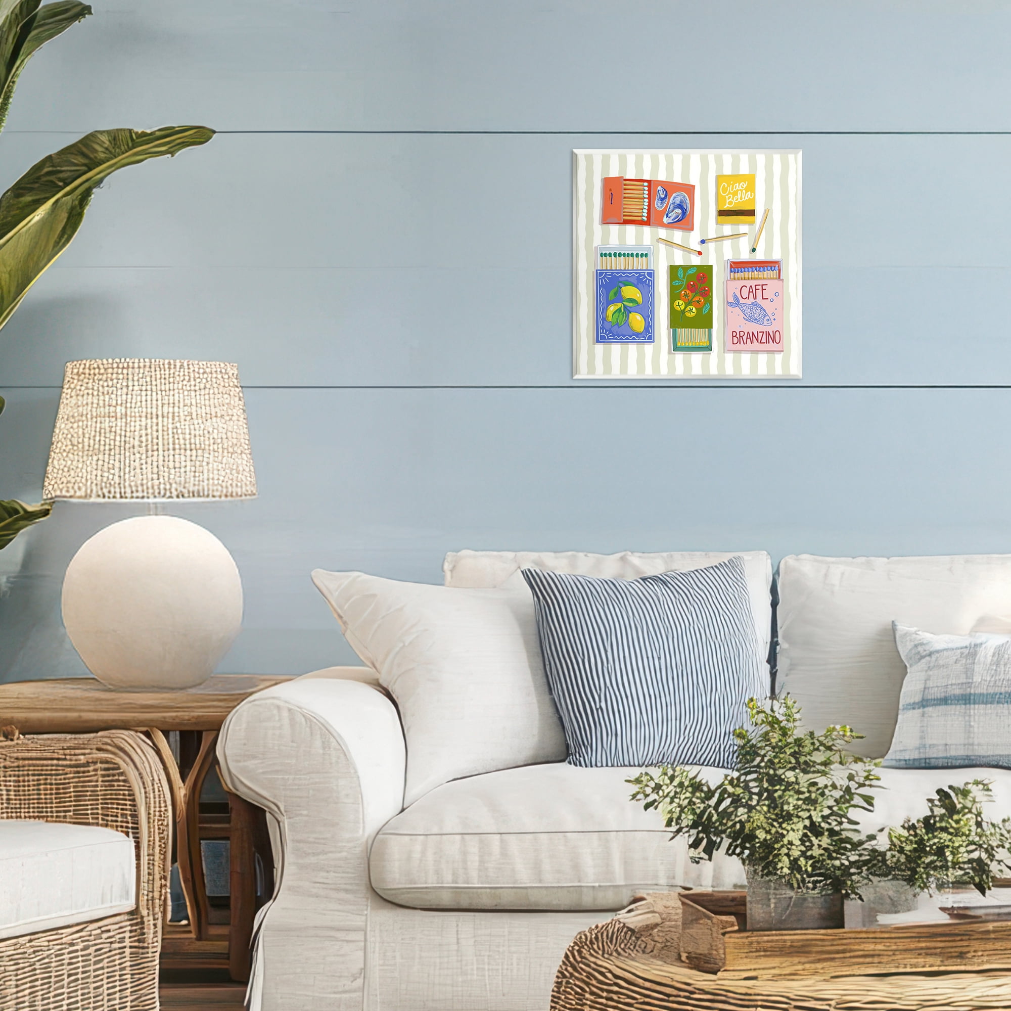 Stupell Industries Ciao Bella Seaside Matchboxes Wall Plaque Art, design by Rachel Nerney