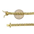 thumbnail image 2 of 10K Yellow Gold 6mm Hollow Miami Cuban Chain Necklace with Lobster Lock (22"), 2 of 2