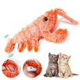 thumbnail image 4 of Electric Jumping Cat Toys, Simulation Lobster Dog Toy, USB Charging with Catnip Plush Cat Toy, Pet Dog Cats Stuffed,B, 4 of 5