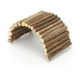 thumbnail image 1 of Escondite de madera flexible - Extra grande - Casa, túnel, rampa, puente, tubo para conejillos de indias, hurones, erizos, chinchillas, conejos pequeños y otros animales pequeños - Accesorios,, 1 of 4