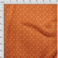 thumbnail image 3 of oneOone Viscose Chiffon Orange Fabric Geometric Bandhani Diy Clothing Quilting Fabric Print Fabric By Yard 42 Inch Wide, 3 of 4