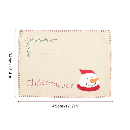 

Tepsmf Christmas Decorations Christmas Kitchen Placemat Old Man Snowman Linen Placemat Nordic Table Placemat