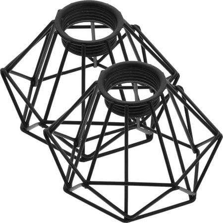 

Gongc Black Industrial Vintage Style Light Cage for Pendant Lights - 2pcs