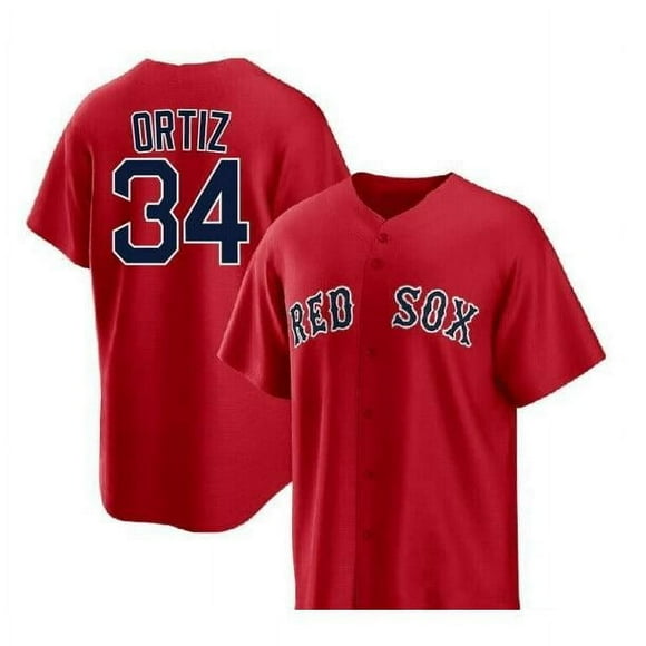 Men's Boston Red Sox Baseball Jersey BIG PAPI 34# SALE 41# TURNER 2# Adult Replica Player Name Sport Jersey
