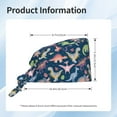 thumbnail image 2 of Scrub Caps Women Men, Dinosaur print M Adjustable Working Caps, Turban Hat Cleaning Working Cap with Sweatband, Elastic Bandage Tie Back Nurse Cap, 2 of 5