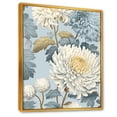 thumbnail image 2 of Designart "Azure And Snow Chrysanthemum Array" Chrysanthemums Floater Framed Wall Art Prints, 2 of 5