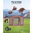 thumbnail image 3 of Pop Up Screen House Tent Sun Shelter With Breathable Mesh Doors Portable Camping Detachable Waterproof Floor 10x10ft Outdoor For Family Friends Party, 3 of 9