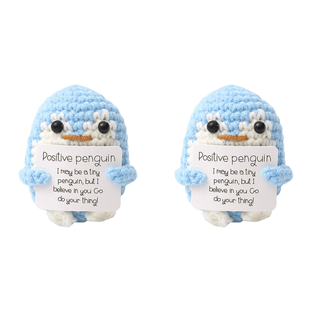 Lindos Muñecos Pingüino Positivos Apoyo Emocional Muñeca Ganchillo (pingüino)