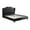 Black, variant on Magnificent Faux Leather Upholstered Eastern King Size Bed Black