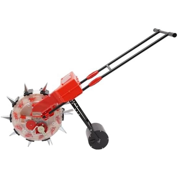 Manual Seeder Hand-Push Garden Seeder Corn Planter Spreader Roller Handheld Seeding Machine for Soybean, Peanut with 10 Nozzles, Planting Spacing 6.3in | US Stock$$Garden &