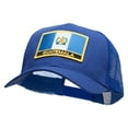 thumbnail image 2 of Guatemala Flag Patched Big Size Solid Cotton Twill High Profile Mesh Pro Style Cap - Royal XL-3XL, 2 of 5