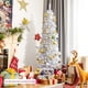 thumbnail image 2 of Árbol de Navidad Costway 180 cm Pino Artificial Blanco 340 Agujas PVC Base de Metal Plegable, 2 of 7