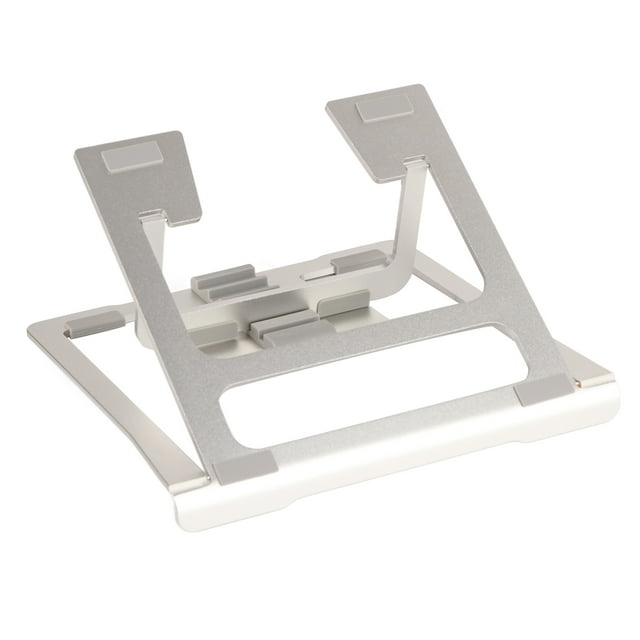 Soporte para tableta de aleación de aluminio portátil plegable gris para escritorio, teléfono, tableta, soporte para dibujo para teléfono móvil de 5 a 14 pulgadas