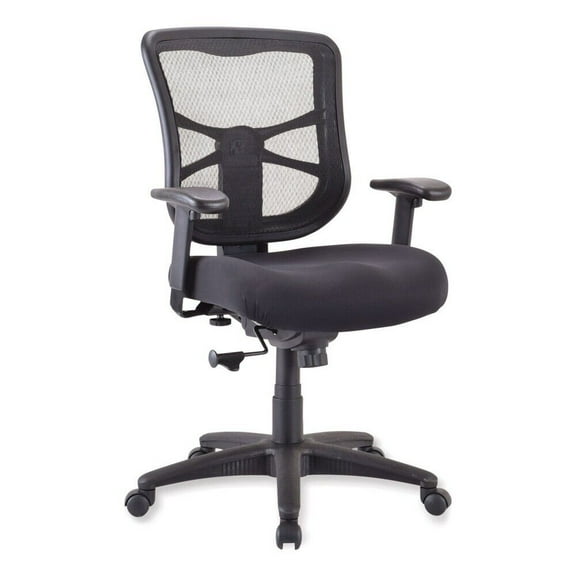 CHAUKY Breathable Mesh Manager's Office Chair with Adjustable Seat Height, Multi-Function Tilt Control and Seat Slider, Mid Back, Coal FreeFlex Fabric