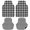 Black, variant on Vintage Coastal Car Floor Mats 4 Pieces, Front & Rear Auto Carpet Mats Full Set with Rubber Backing, Summer Starfish Farmhouse Wooden Grain Universal All Weather Car Floor Protectors for SUV Truck