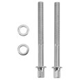 thumbnail image 4 of 2 Pcs Vis de Montage de Tambour 60mm en Acier Inoxydable Durables avec Rondelles pour Crampons de Tambour (Argent), 4 of 8