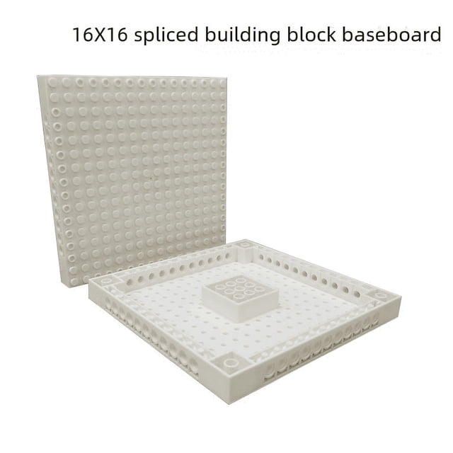 Placa base de bloques de construcción de partículas pequeñas compatible con Lego 16 × 16, tablero de dibujo de pared empalmable, placa base de mosaico MOC para pintura de píxeles