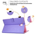 thumbnail image 6 of Samsung Galaxy Tab A 10.5 inch 2018 Tablet Case Cover, Pure Color PU Leather Wallet Case For Samsung SM-T590 T595 T597 Built-in Card Slots, Multiple Angles Viewing, Magnetic Closure, Purple, 6 of 9