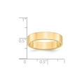 thumbnail image 4 of 14k Yellow Gold 5mm Lightweight Flat Wedding Band Size 9.5, 4 of 5