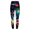 thumbnail image 4 of successthop Butt Scrunch Leggings for Women Summer Leggings Full Length Pant Plus Size Space Workout Loungewear, 4 of 4