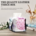 thumbnail image 5 of Pink Cactus Butterflies Napkin Dispenser Leather Paper Napkins Holders Elegant Modern Fancy for Kitchen Dining Room Table Decor, 5 of 7