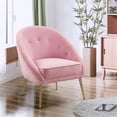 thumbnail image 6 of Homycasa 28.3" W Tufted Velvet Side Chair, 6 of 8