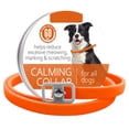thumbnail image 2 of YujiCraft Calming Collar for Dogs - Dog Anxiety Relief Collar, Soft & Durable Material Prevents Neck Chafing, Adjustable Buckle for Secure Fit, Reduces Stress & Anxious Behavior,Orange S, 2 of 3