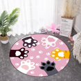 thumbnail image 3 of ZOUSSIQI Non slip Round Chair Mat Sitting Pad Area Rugs Washable Rug Living Room Bedroom 100cm JU316-88794, 3 of 9