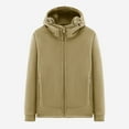 thumbnail image 4 of Kalauyu Men's Ultra Soft Sherpa Lined Hoodie - Full Zip Fleece Lining Heavy Duty Sweatshirts, 4 of 5