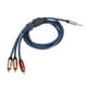 thumbnail image 5 of Cable resistente a la corrosión Cable macho de 35 mm a 3 macho  de sonido pura para altavoz para DVD Cable de alambre para TV, 5 of 8